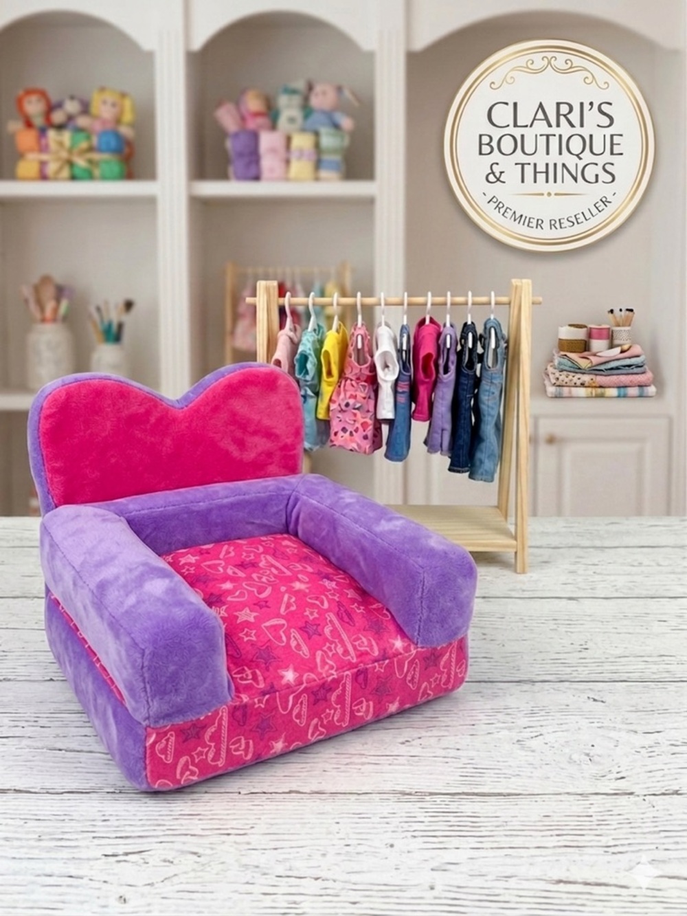 Build-A-Bear Purple Plush with Brand Tag